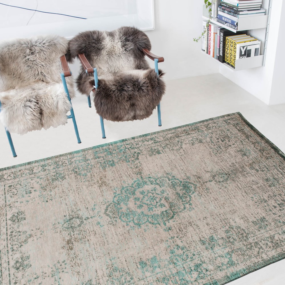 Louis De Poortere Fading World Rugs 8259 Jade Oyster